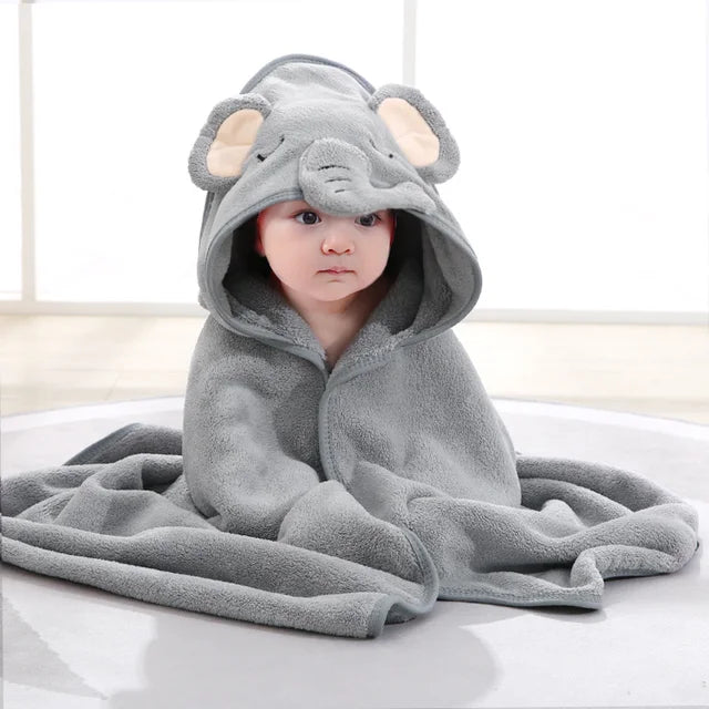 Animal Huddle Hooded Towels