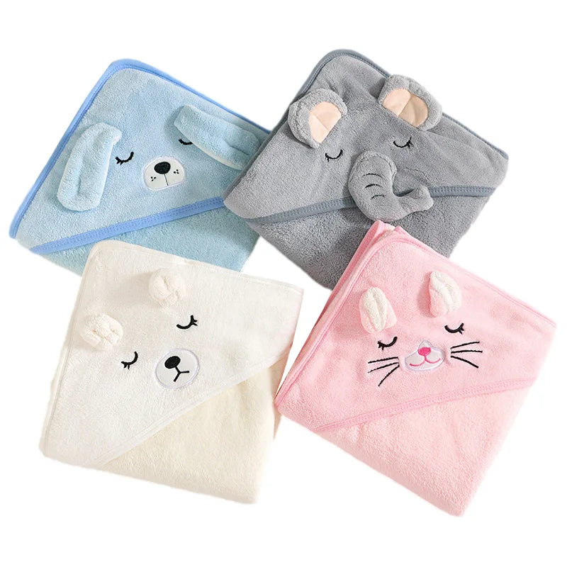 Animal Huddle Hooded Towels