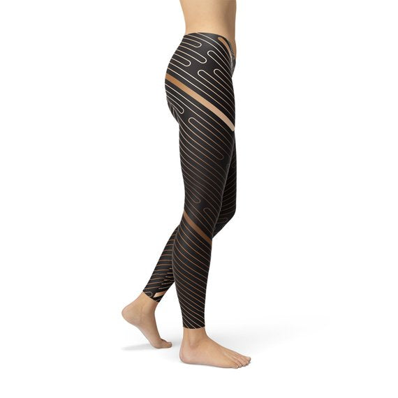 Circuitry Bronze Leggings