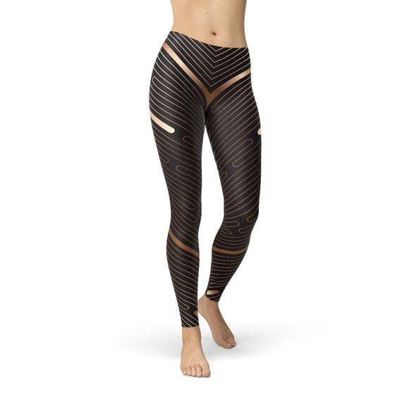 Circuitry Bronze Leggings