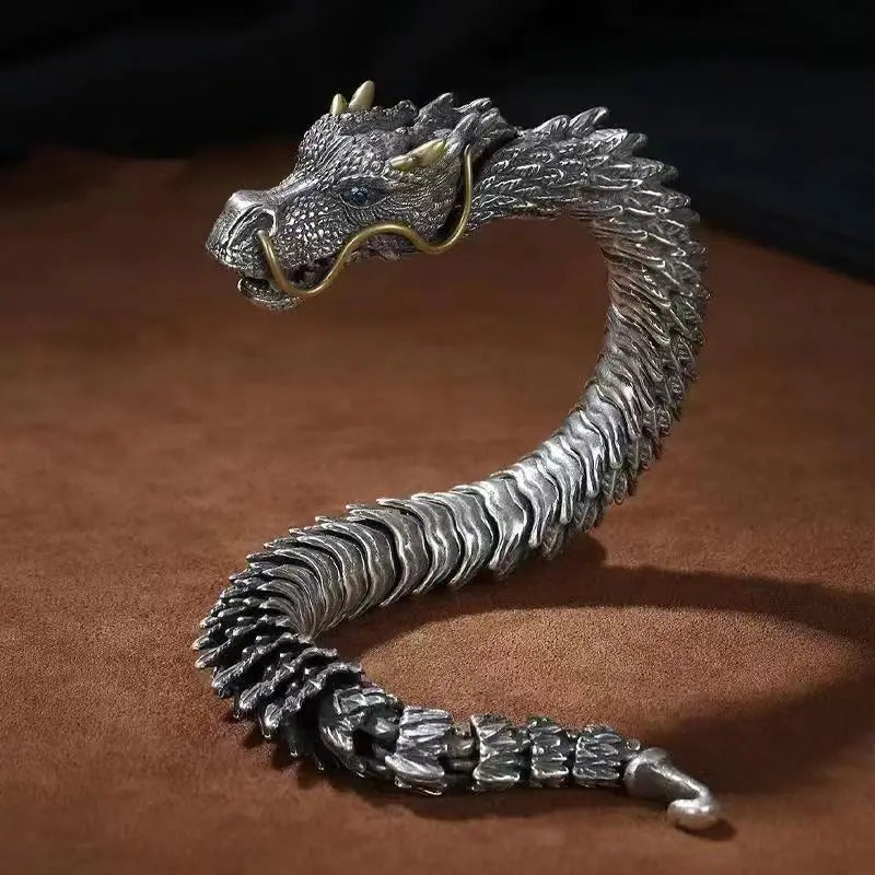 Lucky Dragon Viking Bracelet - 2nd close