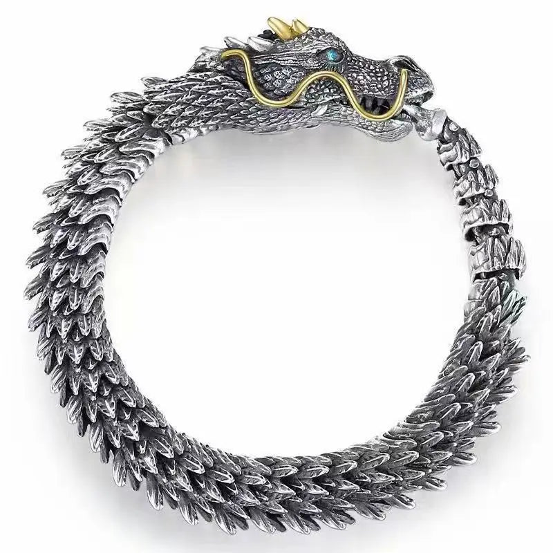 Lucky Dragon Viking Bracelet - 2nd close